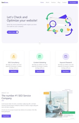 SEO网站优化服务行业HTML5企业网站模板下载